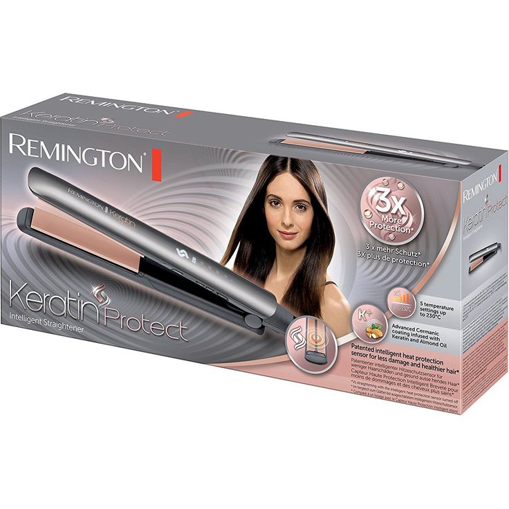 Remington Haarglätter Keratin Protect S8598, innovativer Hitzeschutzsensor, grau-rose gold für seidig glattes Haar – Bild 2
