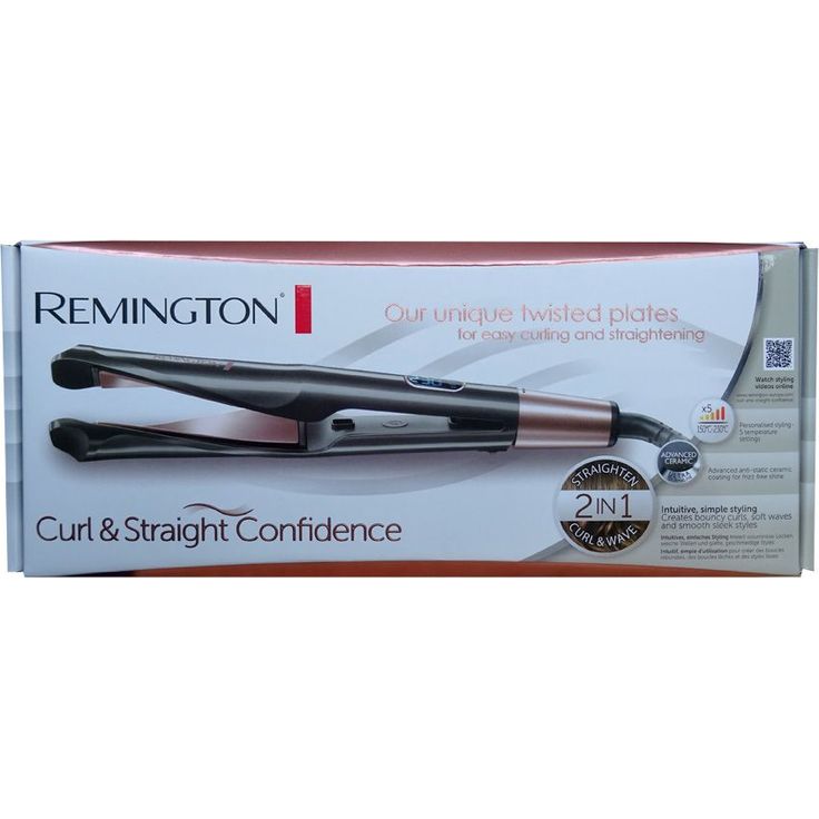 Remington Haarglätter 2-in-1 Curl&Straight, geschwungene Stylingplatten zum Glätten, Locken & Wellen digitales Display + 5 Temperatureinstellungen 150-230° Glätteisen & Lockenstab S6606 für seidig glattes Haar – Bild 2