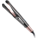 Remington Haarglätter 2-in-1 Curl&Straight, geschwungene Stylingplatten zum Glätten, Locken & Wellen digitales Display + 5 Temperatureinstellungen 150-230° Glätteisen & Lockenstab S6606 für seidig glattes Haar