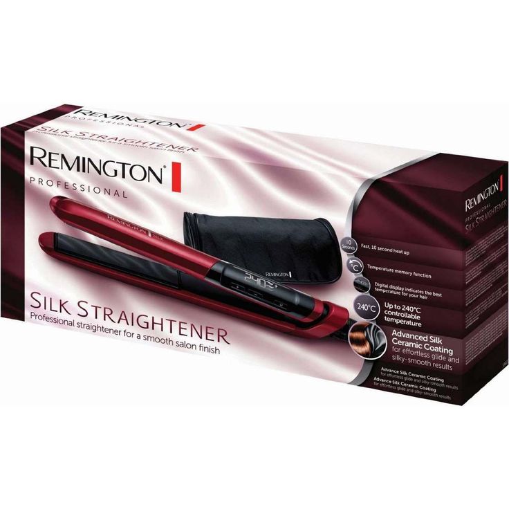 Remington Haarglätter Silk S9600, Keramikbeschichtung mit Seidenproteinen, rot Keramik-Glätteisen für seidig glattes Haar – Bild 2