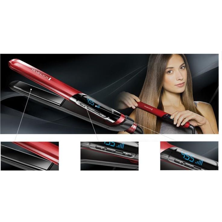 Remington Haarglätter Silk S9600, Keramikbeschichtung mit Seidenproteinen, rot Keramik-Glätteisen für seidig glattes Haar – Bild 5