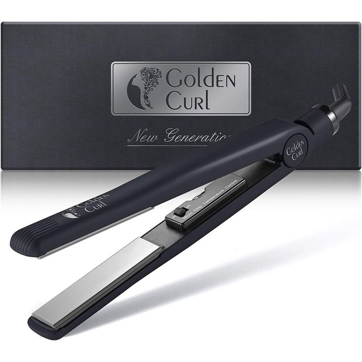 Golden Curl The Silver Titanium-Glätteisen für seidig glattes Haar