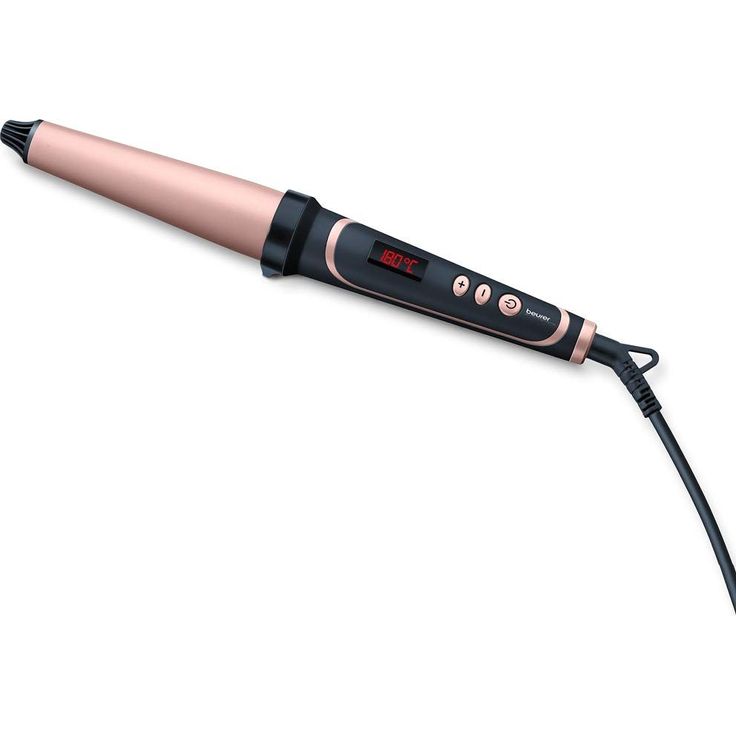 Beurer HT 62 kegelförmiger Lockenstab mit Keramik-Keratin-Beschichtung, Schnellaufheizung, Abschaltautomatik und Soft-Touch Oberfläche, inklusive hitzebeständigem Schutzhandschuh
