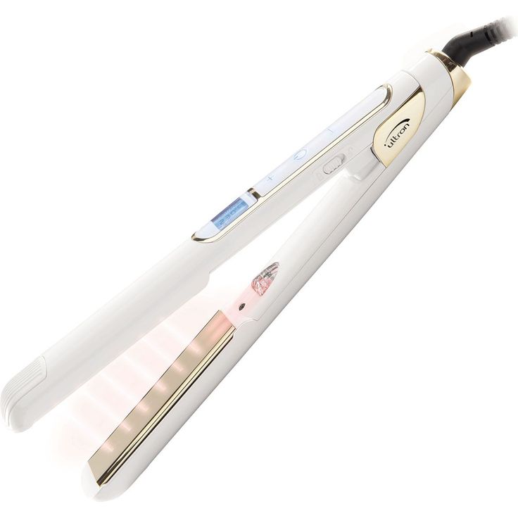 Sinelco Frankreich Ultron Mach mehr Glätteisen weiß-gold 45 W-110  220 V & Ionen-Technologie für seidig glattes Haar