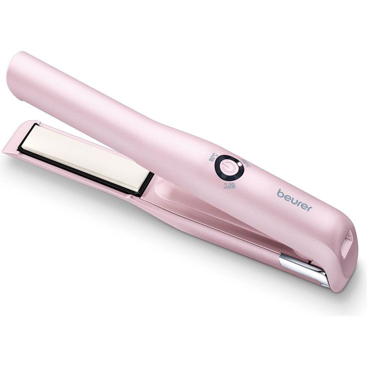 Beurer HS 20 Akku-Haarglätter, kabellos, mit USB-Aufladung, drei Temperaturstufen und Schnellheizung , ideal für unterwegs, rosa Keramik-Glätteisen für seidig glattes Haar – Bild 1