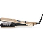 SAINT ALGUE Demeliss STEAM - Professionelle Glättbürste mit Steam-Technologie - Gold für seidig glattes Haar