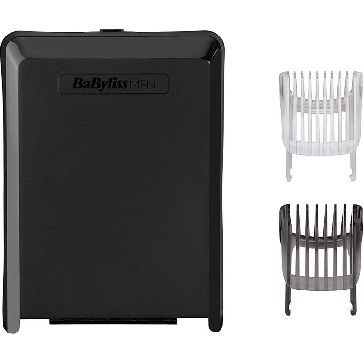 Babyliss Men Carbon Titanium Akku Haarschneider für Kopf- und Barthaare 26 Schnittlängen 0, 5mm-25mm Silber Schwarz inkl. Mini Trimmer E978E – Bild 3