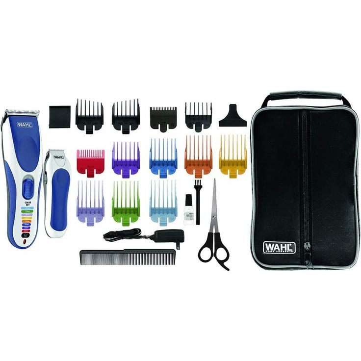Wahl Color Pro 09649-916 Haarschneider 60 Minuten Akkubetrieb 8 Kammaufsätze inkl. Mini-Haartrimmer & Aufbewahrungstasche – Bild 4