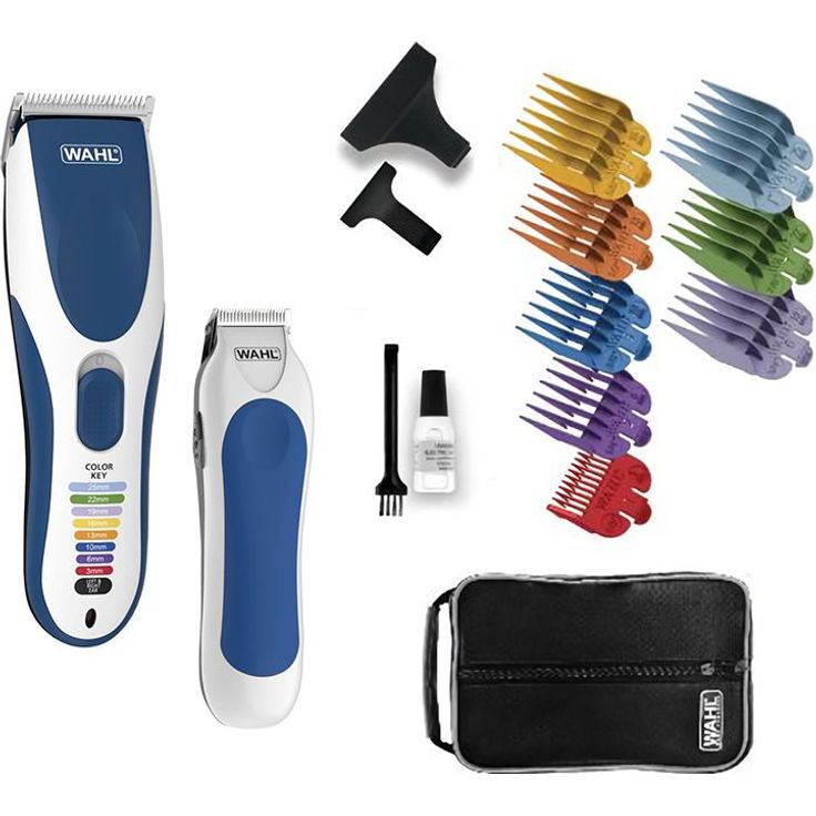 Wahl Color Pro 09649-916 Haarschneider 60 Minuten Akkubetrieb 8 Kammaufsätze inkl. Mini-Haartrimmer & Aufbewahrungstasche – Bild 2