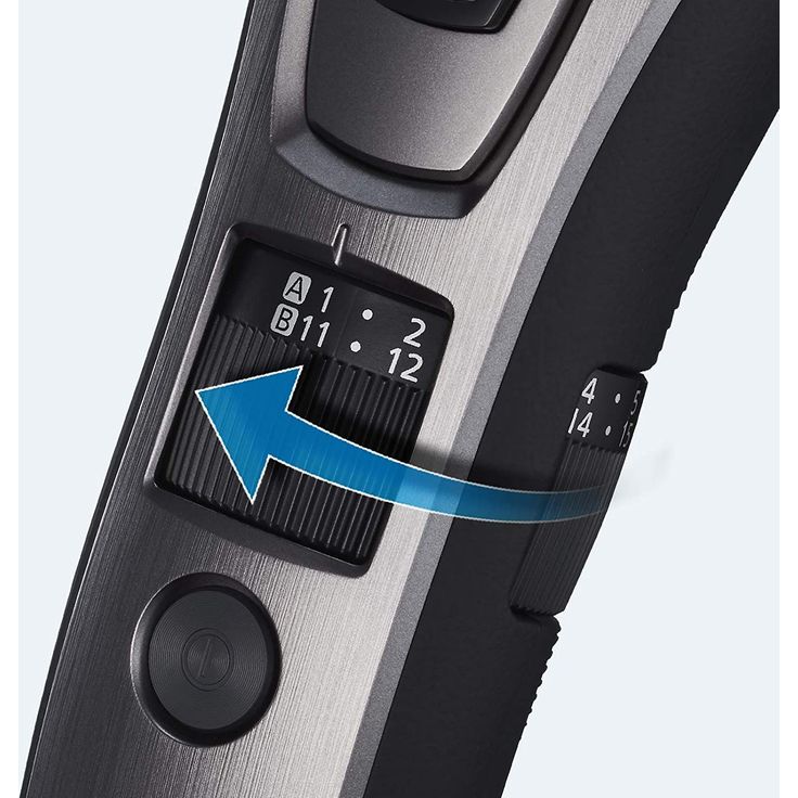 Panasonic ER-GB80-H503 Bartschneider, dunkelsilber/schwarz, Akku, inkl. 3 Aufsätze – Bild 3