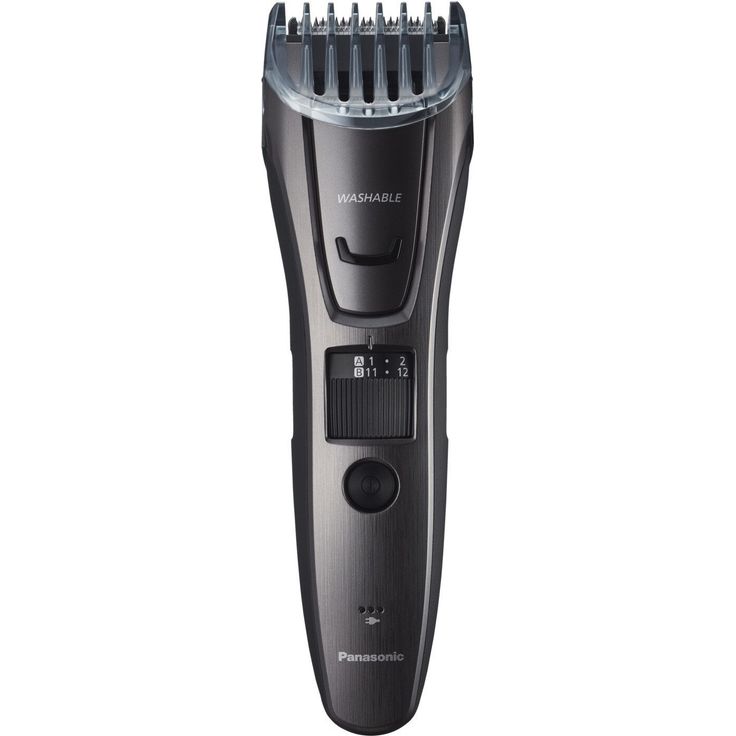 Panasonic ER-GB80-H503 Bartschneider, dunkelsilber/schwarz, Akku, inkl. 3 Aufsätze