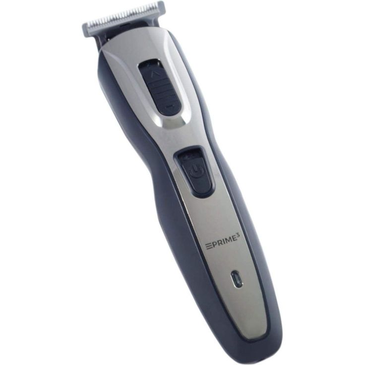 Prime3 Trimmer Mini-Rasierer aus Aluminium mit Trimmer-Aufsätzen