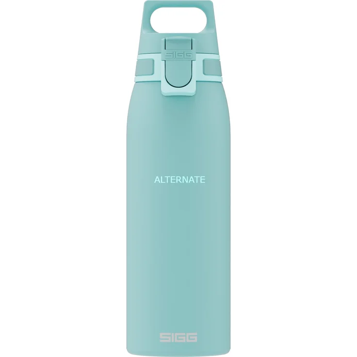 SIGG Trinkflasche aus Edelstahl 1.0L Shield One Glacier Türkis auslaufsicher – Bild 1