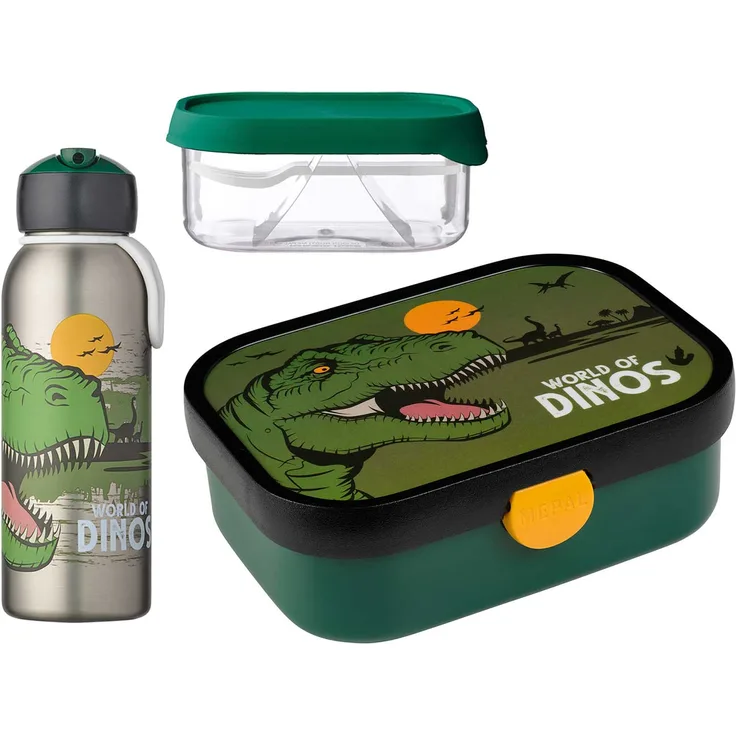Mepal Promotion-Set Campus + Thermoflasche Flip-up, Dino 107458265381