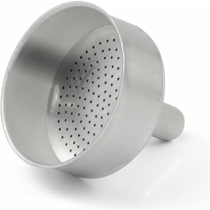 Bialetti Ersatz-Kaffeetrichter aus Aluminium geeignet für Moka Express, Rainbow, Fiammetta 4 Tassen