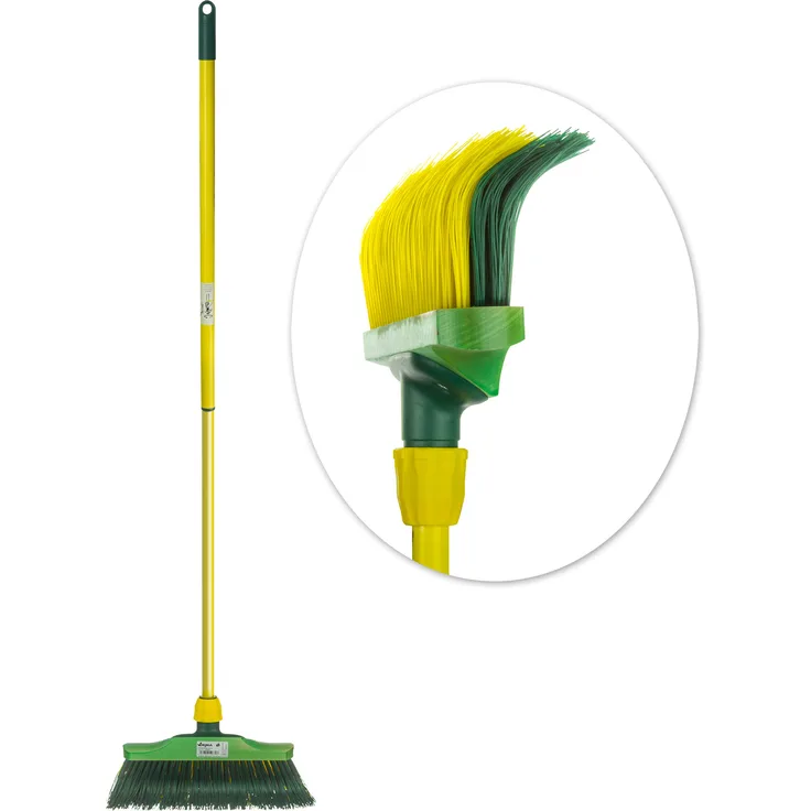 BÜMAG Teleskop Krallenbesen Besen 30 cm Breite mit Teleskopstiel bis 1,30 m