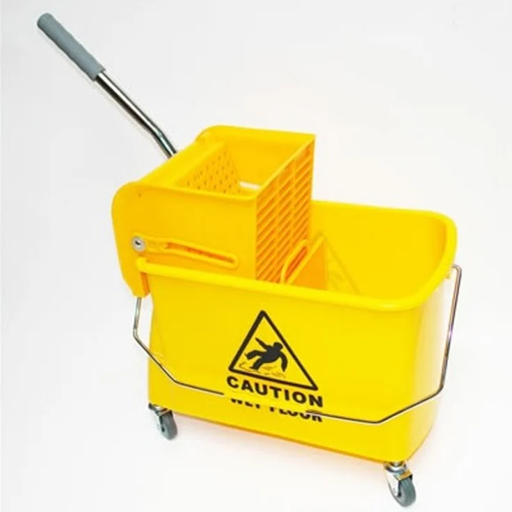 dema Reinigungswagen Putzeimer Eimer 20L mit Presse Wischmoppresse Wischtuchpresse