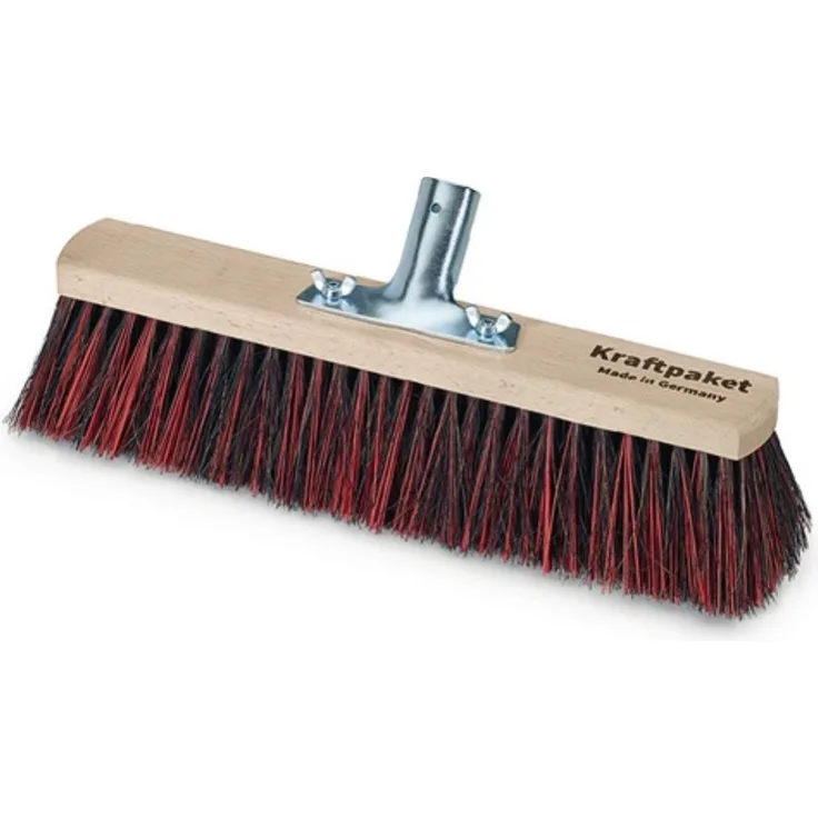 Nölle Profi Brush Besen Kraftpaket Arenga-Elastonmischung m.Metallstielhalter Flachholz L.400mm