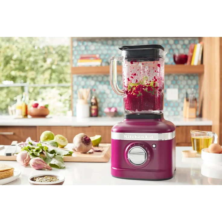KitchenAid K400 5KSB4026 Artisan Standmixer, 1200W, 3 Funktionen, 5 Geschwindigkeiten, 1,5 L Glasbehälter, Farbe des Jahres 2022, beetroot, Serie: 5KSB4026 – Bild 9