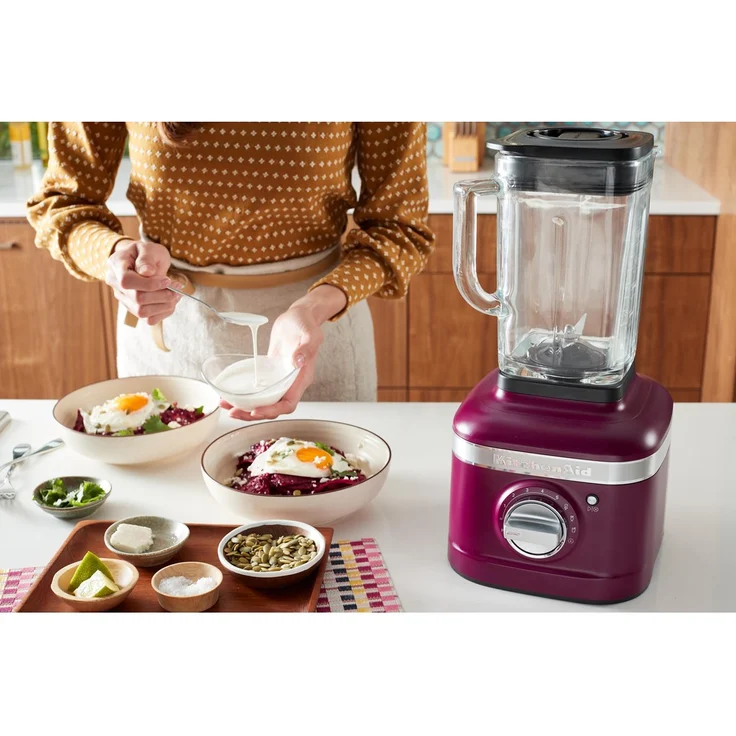 KitchenAid K400 5KSB4026 Artisan Standmixer, 1200W, 3 Funktionen, 5 Geschwindigkeiten, 1,5 L Glasbehälter, Farbe des Jahres 2022, beetroot, Serie: 5KSB4026 – Bild 7