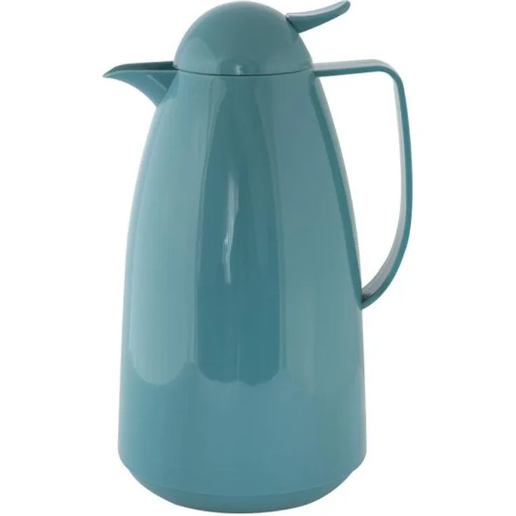 dobman exclusive Thermokanne Isolierkanne Kaffeekanne Warmhaltekanne 1L. SALE Petrol