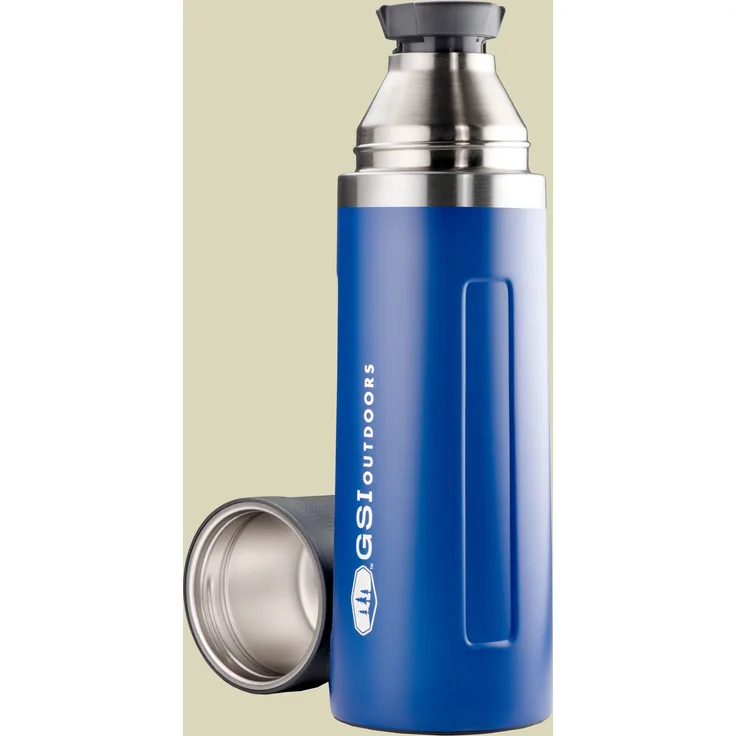 GSI Outdoors Glacier Stainless 1 Liter Vacuum Bottle Isolierflasche blue