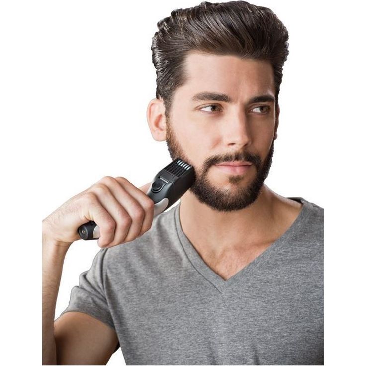 Remington Barttrimmer Herren Set MB320C (keramikbeschichtete Klingen, 9 Längeneinstellungen, Netz--Akkubetrieb, LED Lade--Nachladekontrollanzeigen) Bartschneider, Langhaarschneider – Bild 5