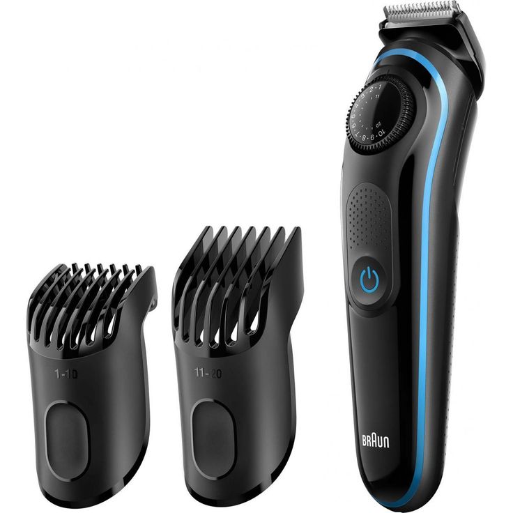 Braun Bartschneider BT3040, Haar- Und Bartschneider Für Herren Mit Gillette Fusion ProGlide Rasierer, schwarz-blau – Bild 7