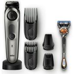 Braun BT7940 Bartschneider 60 Minuten Akkubetrieb 39 Schnittlängen 2 Kammaufsätze