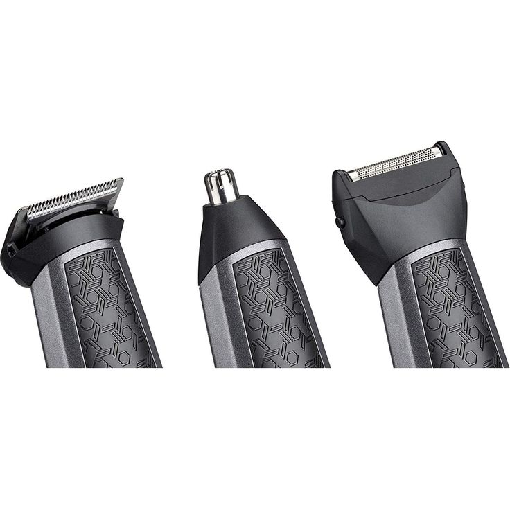 BaByliss Men 10-in-1 Carbon Titanium Multi-Grooming Trimmer Kit abwaschbar für Körper, Bart und Nasenhaare inkl. Aufbewarungstasche, Schwarz grau MT727E – Bild 2