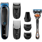 Braun MGK3045 Multigroomer 13 Schnittstufen Betriebszeit 60 Minuten abwaschbar inkl. Gillette ProGlide Nassrasierer