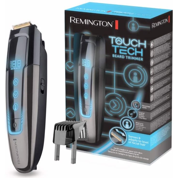Remington TouchTech Barttrimmer MB4700 (digitale TouchScreen-Oberfläche, 0,4-18mm Längeneinstellung, Netz--Lithium Ionen Akkubetrieb, Micro-USB-Ladefunktion inkl.Kabel) Bartschneider Touch Tech – Bild 7