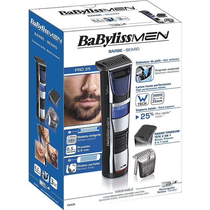 BaByliss T840E Bartschneider 60 Minuten Akkubetrieb Klingen aus Edelstahl – Bild 3
