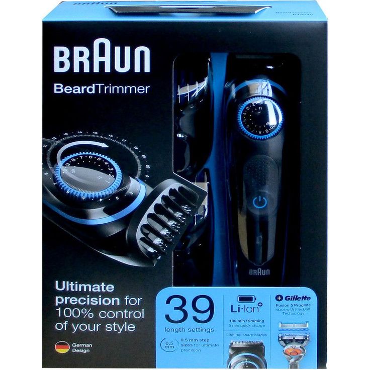 Braun BT5040 Akku- und Netzbetrieb inkl. 2 Kammaufsätze und Gillette Fusion5 ProGlide Nassrasierer – Bild 2