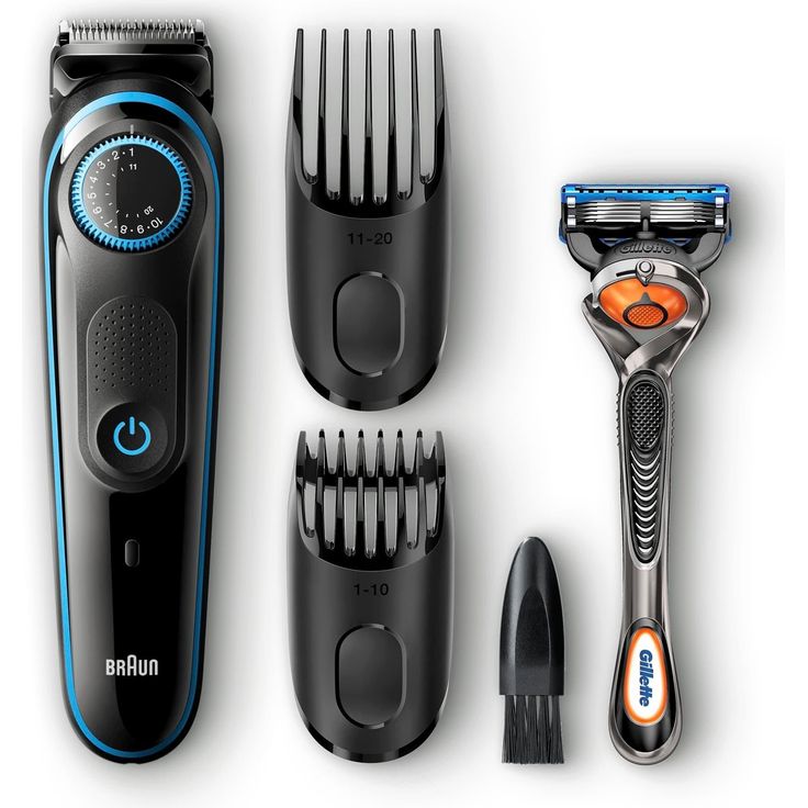 Braun BT5040 Akku- und Netzbetrieb inkl. 2 Kammaufsätze und Gillette Fusion5 ProGlide Nassrasierer – Bild 1