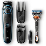 Braun BT5040 Akku- und Netzbetrieb inkl. 2 Kammaufsätze und Gillette Fusion5 ProGlide Nassrasierer