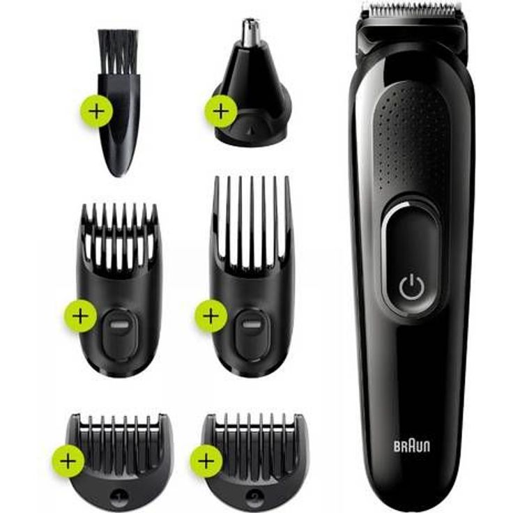 Braun MultiGroomingKit MGK3220 Detail-Trimmer schwarz 0,5 mm-21 mm 50 Minuten Akkulaufzeit 13 Schnittstufen – Bild 1
