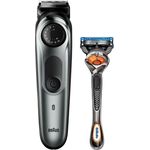 Braun BT7220 BeardTrimmer 7 Precision Wheel inkl. 4 Aufsätze und Gillette Fusion5 ProGlide FlexBall