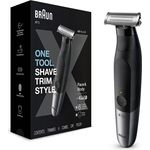 Braun Series XT5200 Bartschneider, Bodygrooming-Set, 1 langlebige Klinge, mit Reisebeutel, ein Gerät für 3-Tage-Bart, Haare, Intimbereich, Achseln