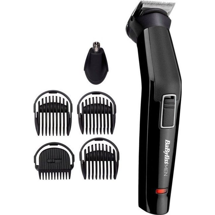 BaByliss Multifunktionstrimmer MT725E, 6-in-1 Multi Trimmer Multi-Grooming Kit