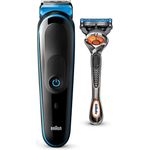 Braun MGK3245 Multigroomer 80 Minuten Akkubetrieb 13 Schnittlängen 4 Aufsätze inkl. Gillette ProGlide Nassrasierer
