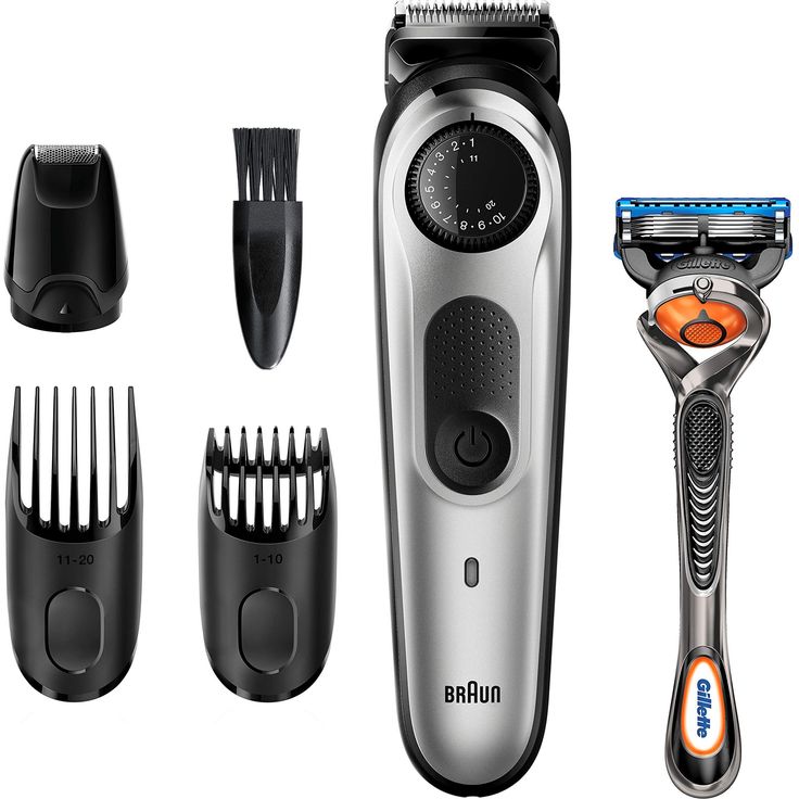 Braun BT5265 Barttrimmer und Haarschneider für Herren, 39 Längeneinstellungen, schwarz, silber-metallic – Bild 1