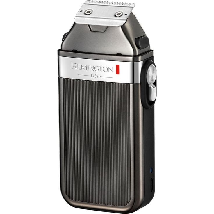 Remington MB9100 Heritage Bartschneider 32 mm Edelstahlklingen 8 Aufsteckkämme silber