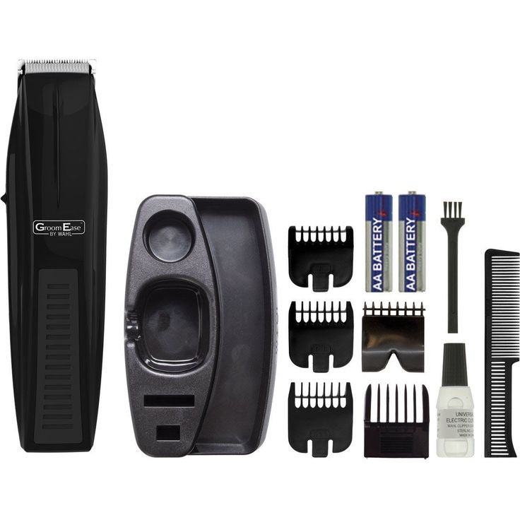 Wahl GroomEase Performer Trimmer Bartschneider Batteriebetrieb 5 Aufsätze