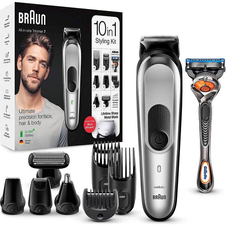 Braun MGK7221 Multigroomer 13 Schnittstufen inkl. Gillette Fusion5 ProGlide FlexBall – Bild 3