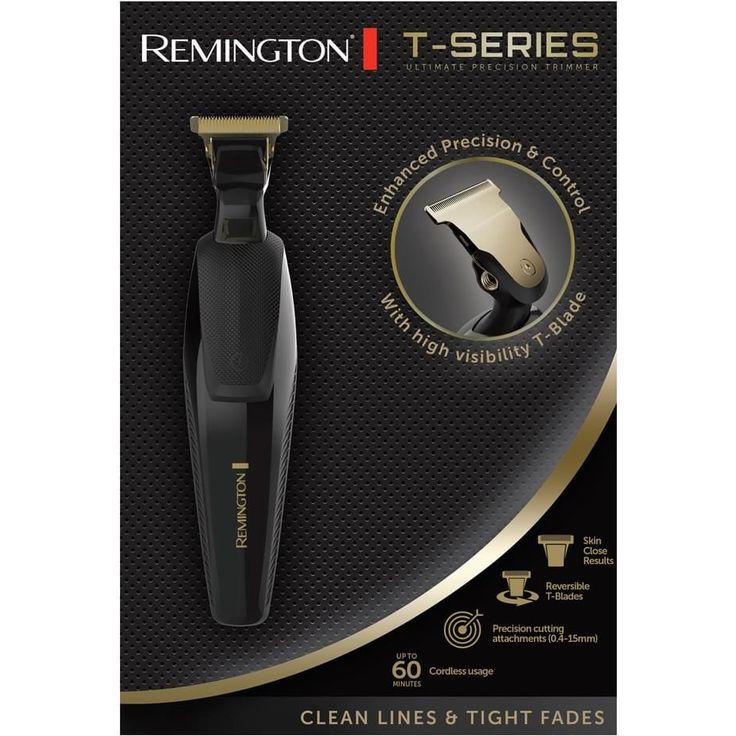 Remington MB7000 T Series Präzisionstrimmer Bartschneider schwarz/gold – Bild 2