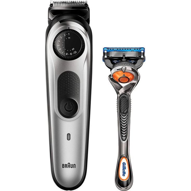 Braun BT5260 Haarschneider und Barttrimmer 3 Aufsätze 39 Schnittstufen 100 Minuten Akkulaufzeit inkl. Gillette Fusion 5 ProGlide Nassrasierer - Preisvergleich – Bild 1