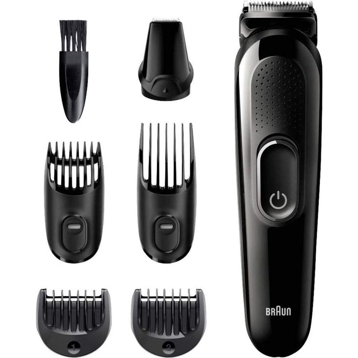 Braun 6-in-1 Multi-Grooming-Kit 3 MGK3225, Barttrimmer für Herren, Haarschneider 50 Minuten Akkubetrieb inkl. Aufsätze – Bild 1