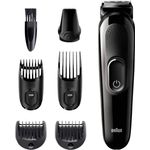 Braun 6-in-1 Multi-Grooming-Kit 3 MGK3225, Barttrimmer für Herren, Haarschneider 50 Minuten Akkubetrieb inkl. Aufsätze