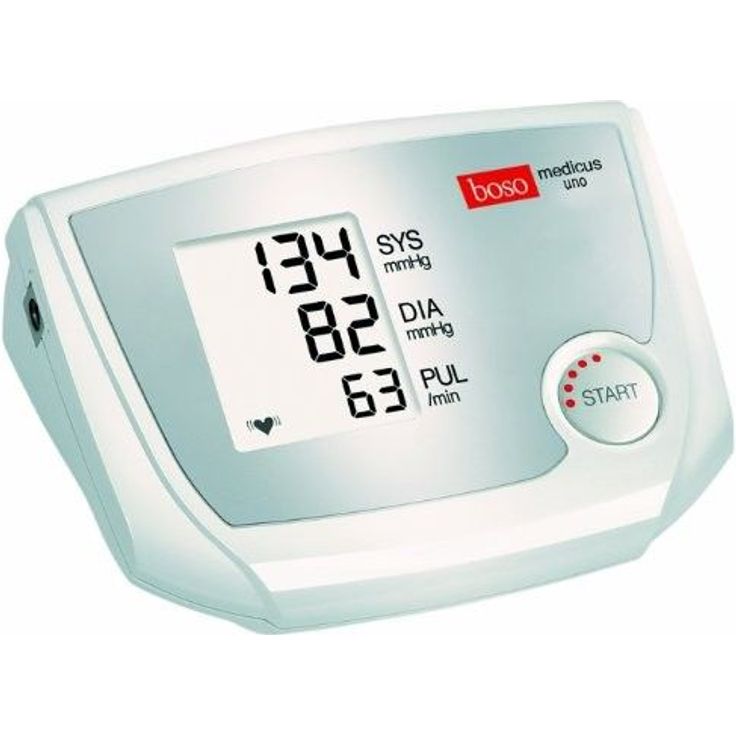 boso medicus uno Oberarm-Blutdruckmessgerät mit Einknopfbedienung, großem Display und Arrhythmie-Erkennung Inkl. Manschette (22-32cm)